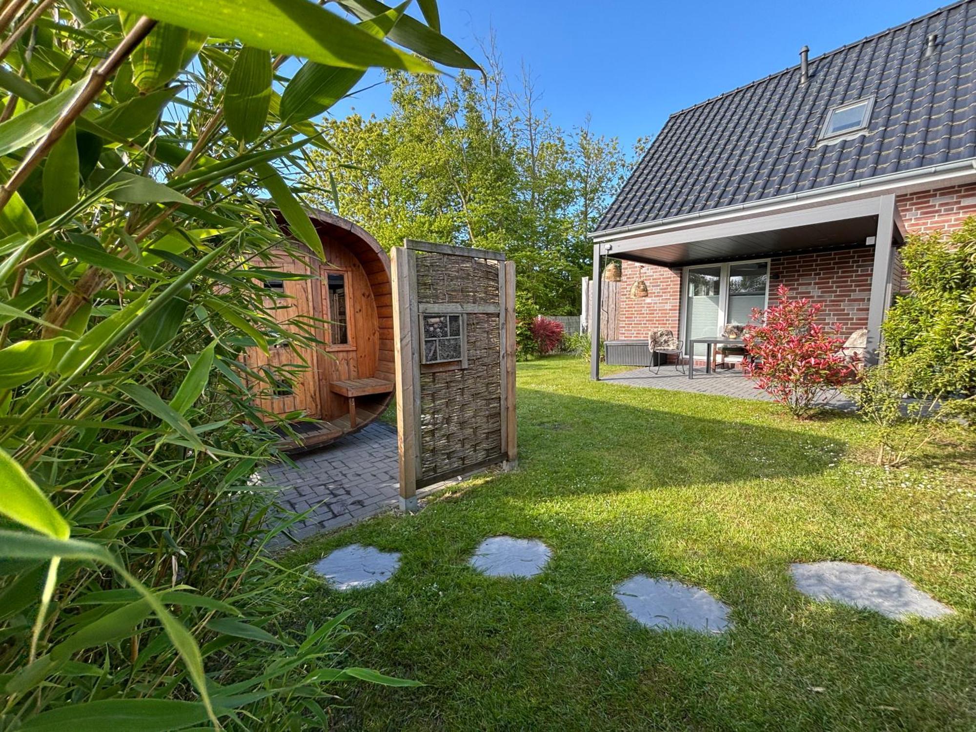 Haus Nordseeliebe Mit Aussensauna, Outdoor Dusche Und Wallbox Dornum Exterior photo
